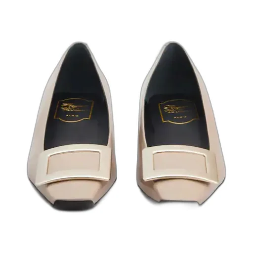 Roger Vivier Belle Buckled Ballerina Flats