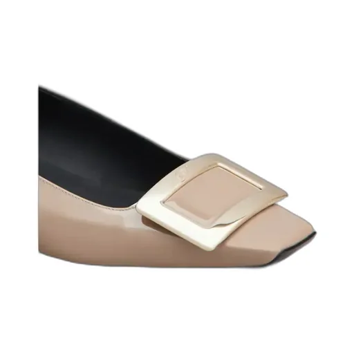 Roger Vivier Belle Buckled Ballerina Flats