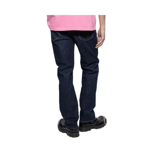 Dsquared2 Logo Patch Straight Leg Jeans