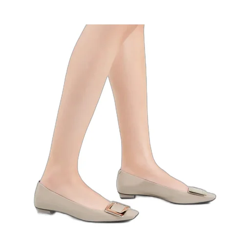 Roger Vivier Belle Buckled Ballerina Flats