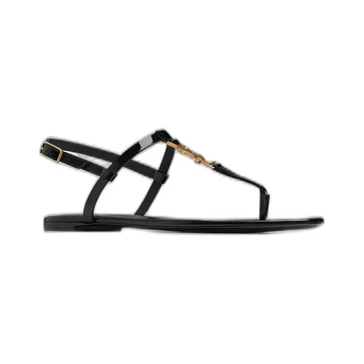 Saint Laurent Cassandra T-Strap Sandals