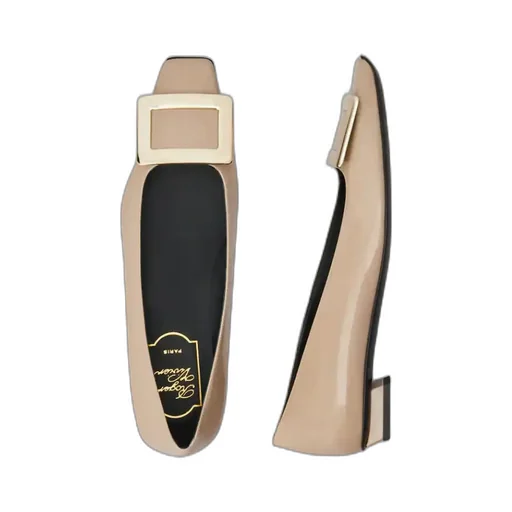 Roger Vivier Belle Buckled Ballerina Flats