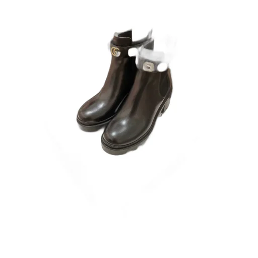 Leather Ankle Boot With Belt