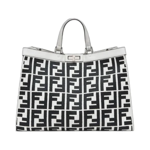 Fendi Ff Embroidered X-Tote Bag