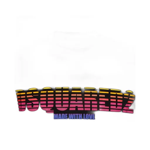 Dsquared2 Ombré-Logo Printed Crewneck T-Shirt