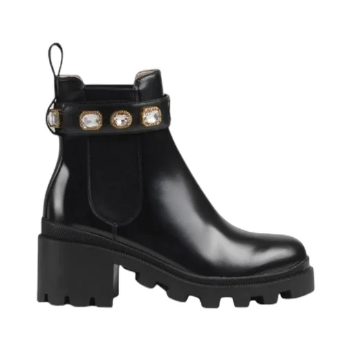 Leather Ankle Boot With Belt