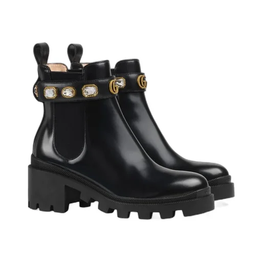 Leather Ankle Boot With Belt