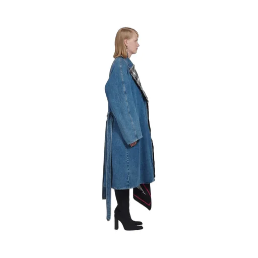 Park Sandora's Same Plaid Padded Denim Windbreaker