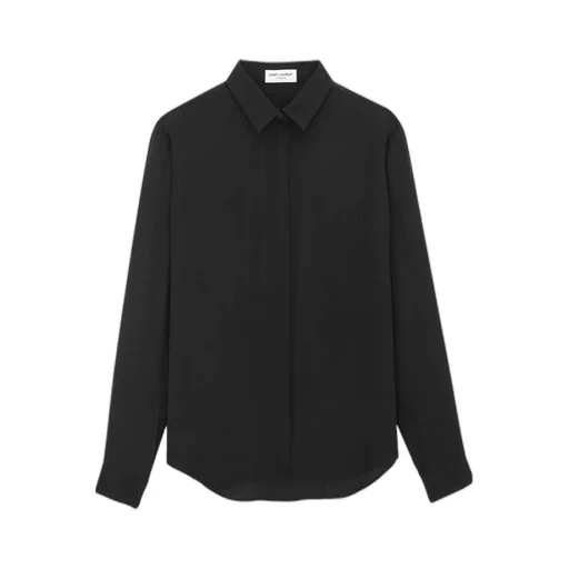 Saint Laurent Collared Button-Up Shirt