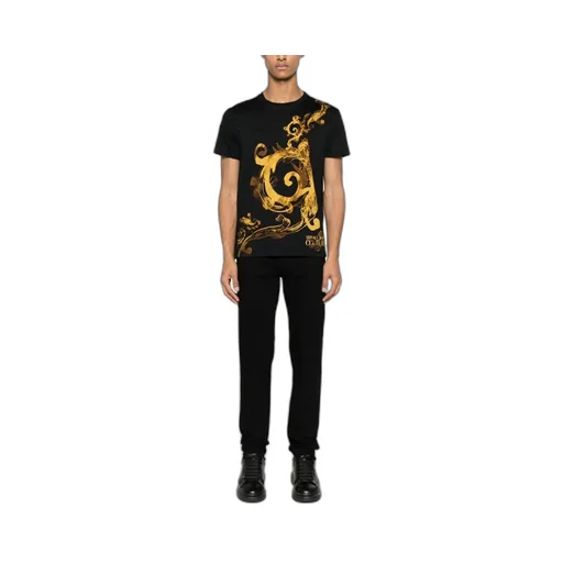 Versace Jeans Couture Barocco-Printed Crewneck T-Shirt