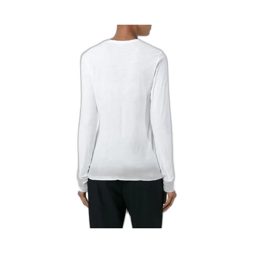 James Perse Long-Sleeved Crewneck Sheer Slub T-Shirt