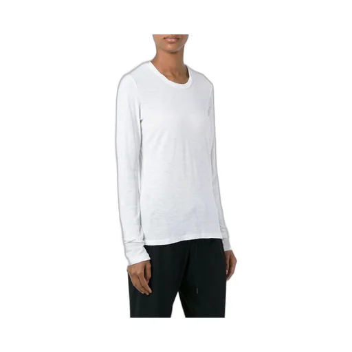 James Perse Long-Sleeved Crewneck Sheer Slub T-Shirt