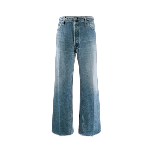 Re/Done Wide-Leg Cropped Jeans