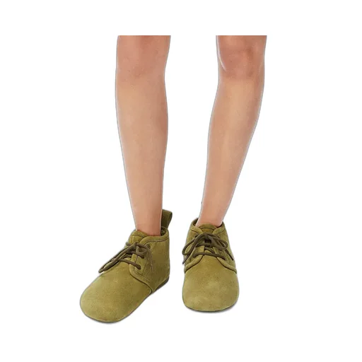 Lago Lace-Up Bootie In Suede And Shearling