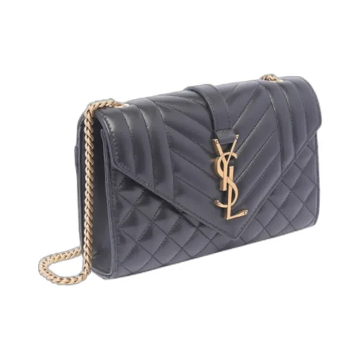 Saint Laurent Envelope Logo Plaque Medium Shoulder Bag