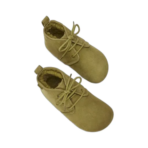 Lago Lace-Up Bootie In Suede And Shearling