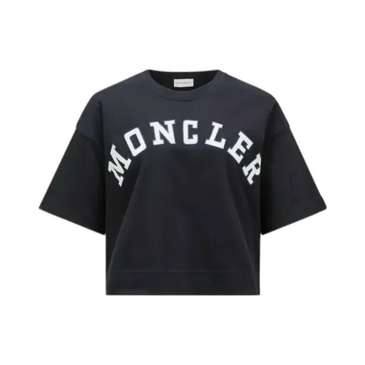 Moncler Logo Printed Cropped T-Shirt