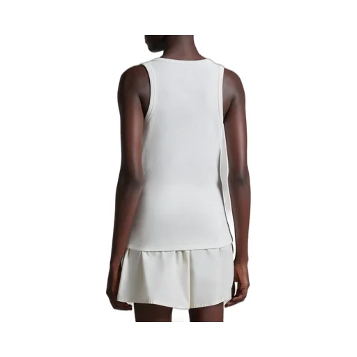 Moncler Logo Embroidered Ribbed Tank Top