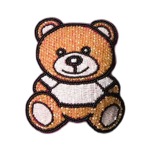 Beaded Teddy Bear Casual T-Shirt