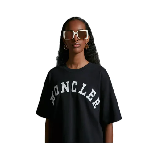 Moncler Logo Printed Cropped T-Shirt