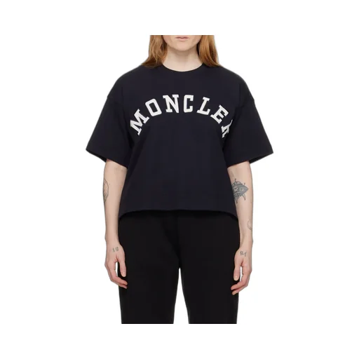 Moncler Logo Printed Cropped T-Shirt