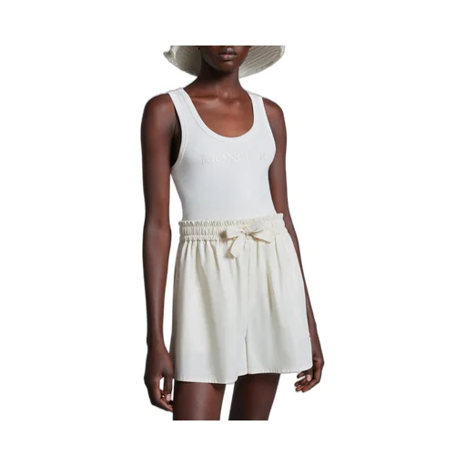 Moncler Logo Embroidered Ribbed Tank Top