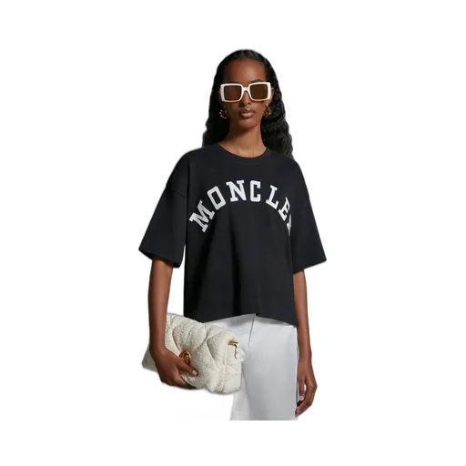 Moncler Logo Printed Cropped T-Shirt