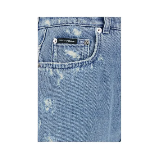 Dolce & Gabbana High Waist Distressed Jeans