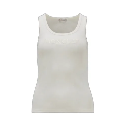 Moncler Logo Embroidered Ribbed Tank Top