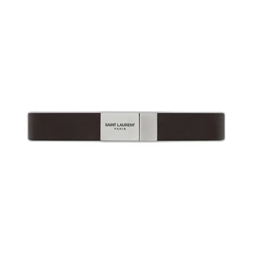 Saint Laurent Cassandre Logo Plaque Bracelet