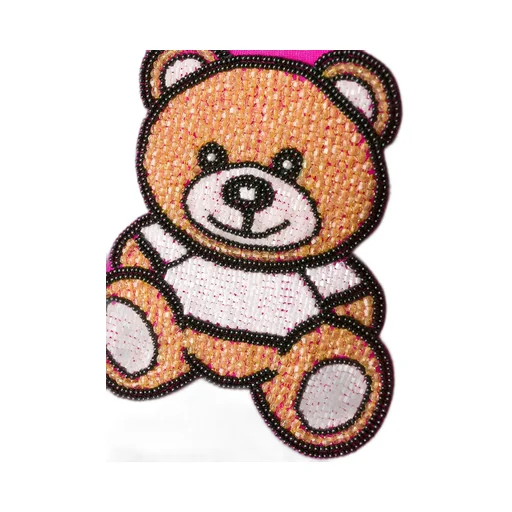 Beaded Teddy Bear Casual T-Shirt