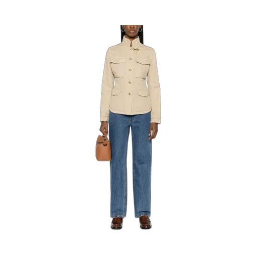Fay Buttoned Military Jacket
