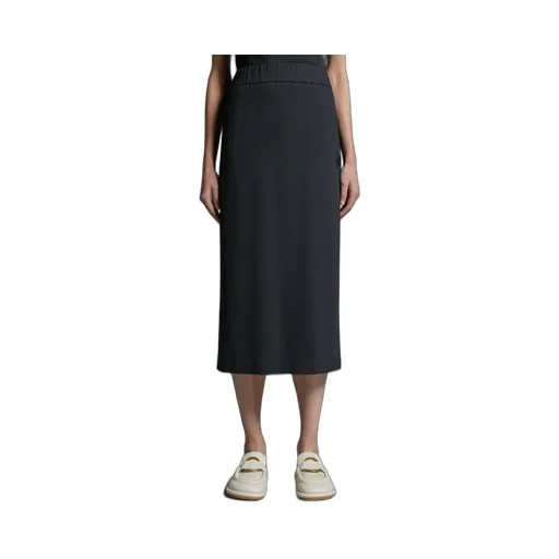 Moncler Logo Patch Midi Skirt