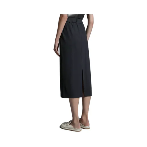 Moncler Logo Patch Midi Skirt
