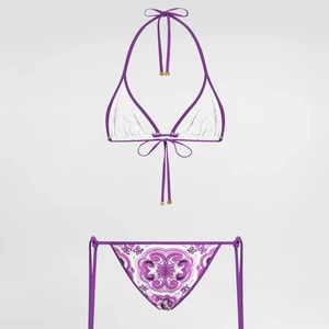 Dolce & Gabbana Majolica Printed Bikini Set