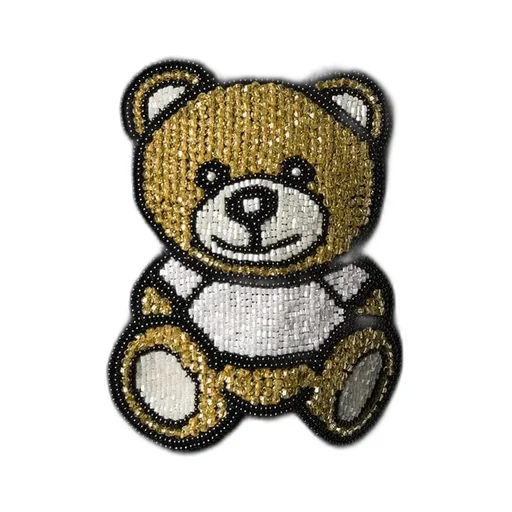 Beaded Teddy Bear Casual Jacket