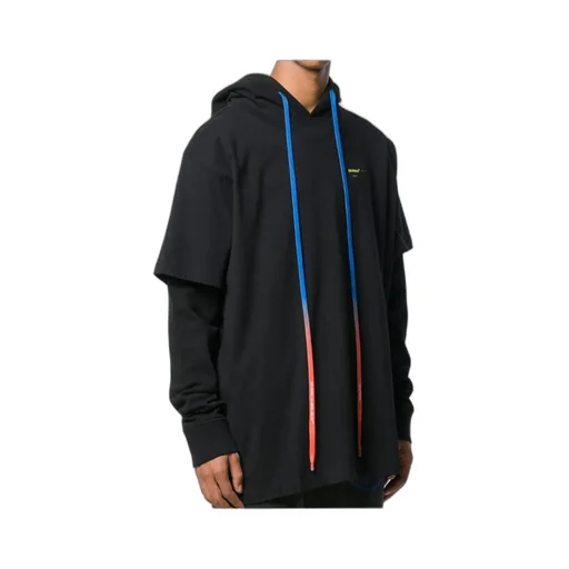 Graffiti Logo Printed Hooded Sweater