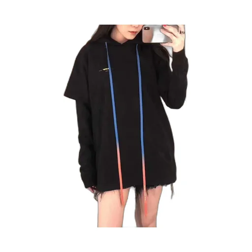 Graffiti Logo Printed Hooded Sweater