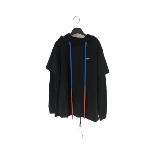 Graffiti Logo Printed Hooded Sweater