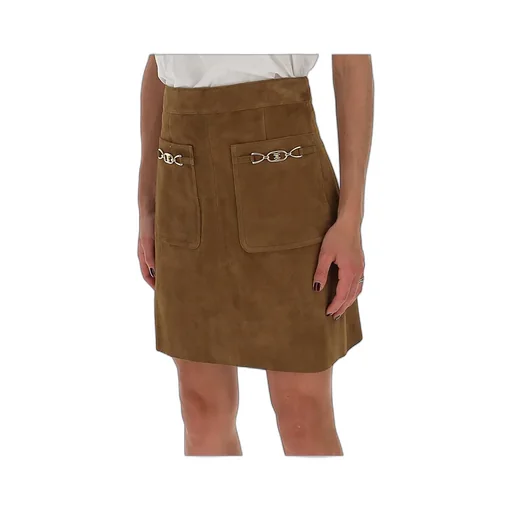 Mini Skirt Signature In Suede