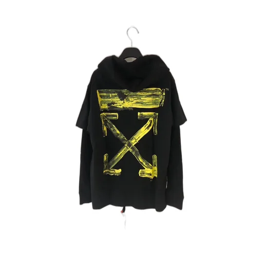 Graffiti Logo Printed Hooded Sweater