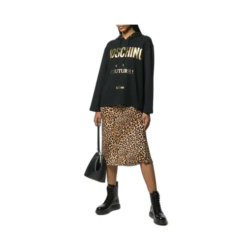Logo Printed Hooded Sweater