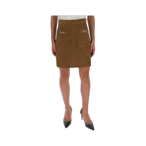 Mini Skirt Signature In Suede