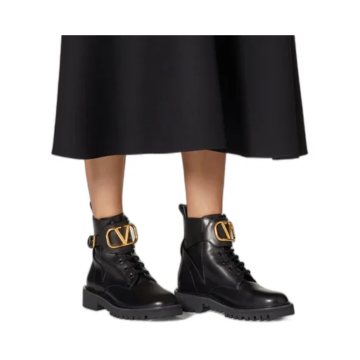 Valentino Vlogo Signature Combat Boots