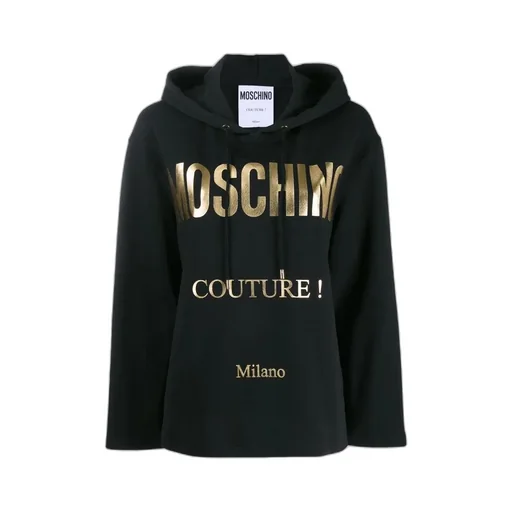 Logo Printed Hooded Sweater