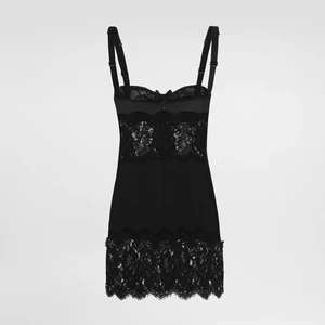 Dolce & Gabbana Lace Panelled Midi Dress