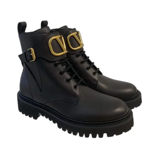 Valentino Vlogo Signature Combat Boots