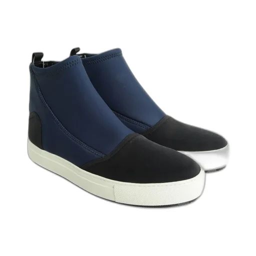 Two-Color Stitching And Ankle Boots