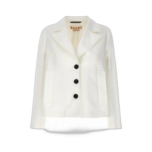 Marni Single-Breasted Cropped Tailored Blazer