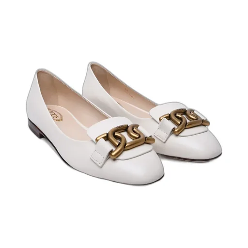 Tod's Chain-Link Detail Flat Shoes